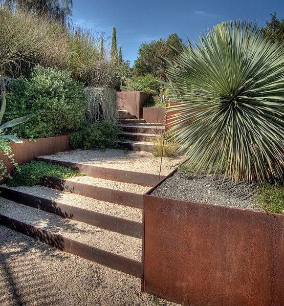 房山耐候钢花园围边