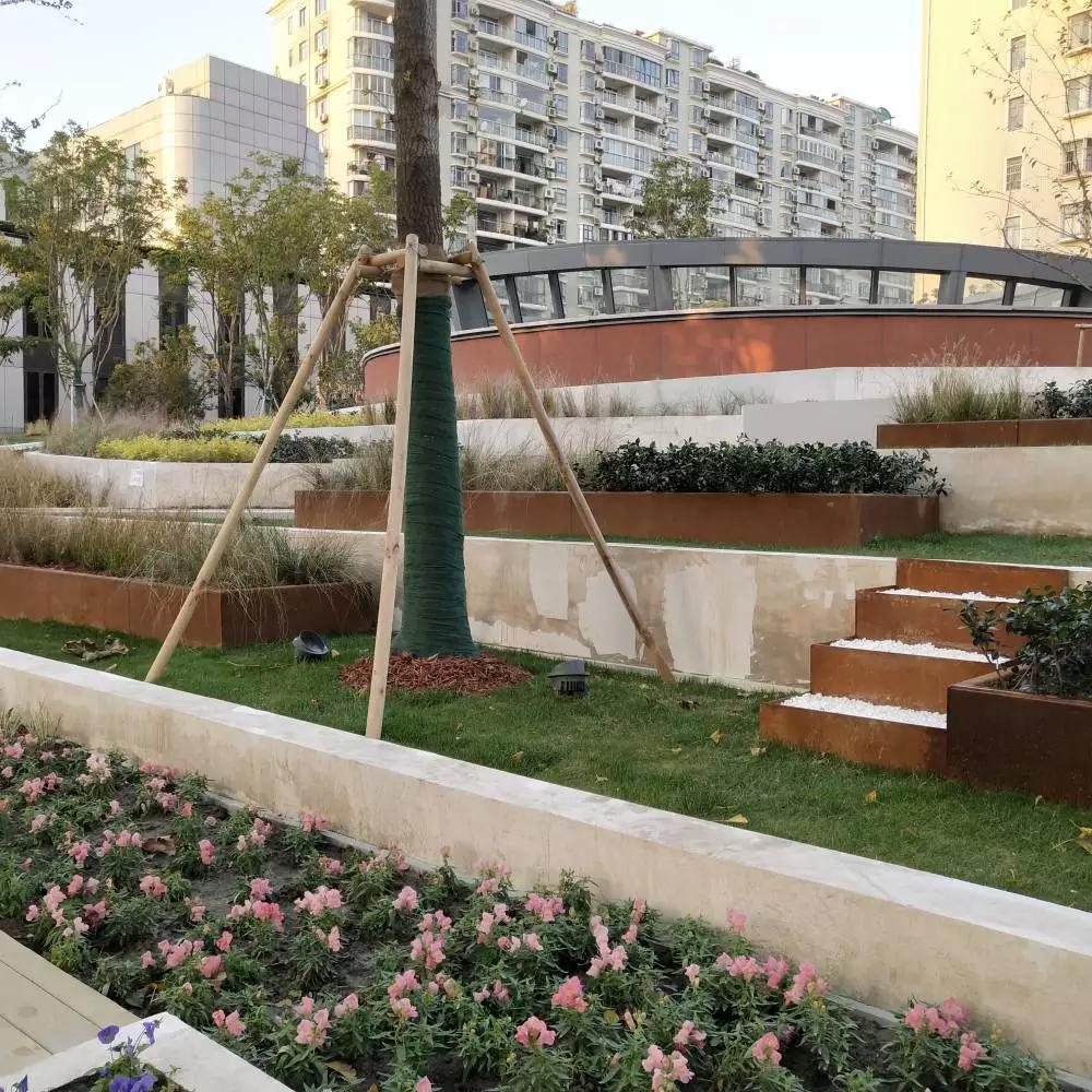 房山锈钢板花园围边