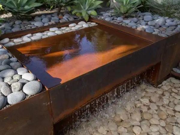 房山耐候钢水景